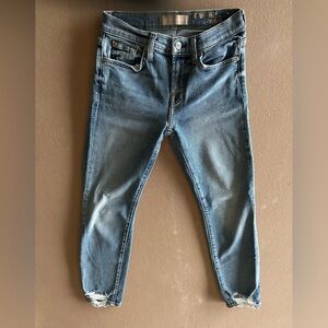 7 For All Mankind Blue Ankle Jeans